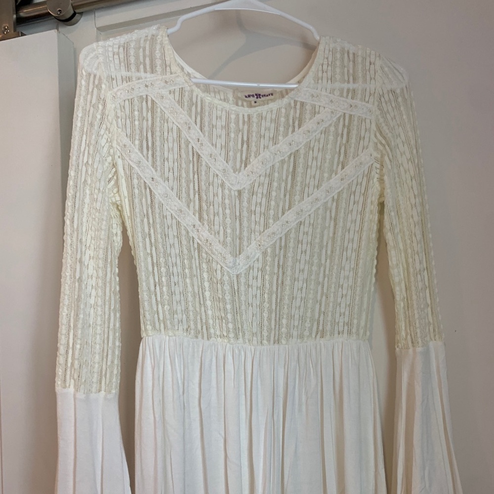 Alter'd State White Lace Long-Sleeved Tunic